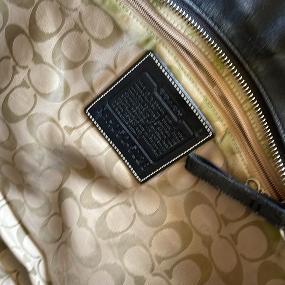 COACH bag Heritage 1941 black leather shoulder bag large - Picture 11 of 14